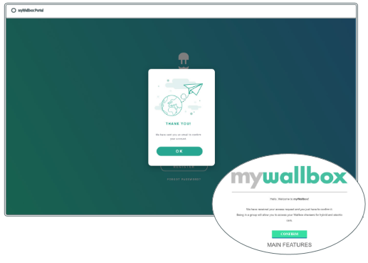 Een myWallbox-account aanmaken - Stap 2