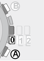 Het horloge in de juiste positie plaatsen