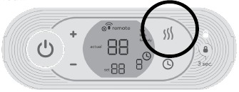 Bediening - Stap 2 - Selecteer de warmtestand
