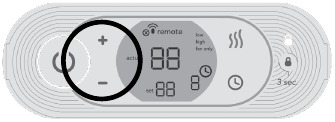 Bediening - Stap 4 - Stel de gewenste temperatuur in
