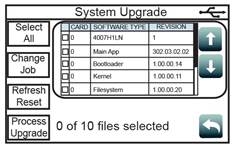 Knop Systeemupgrade