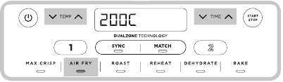 Koken met Dualzone-technologie - SYNC - Stap 1