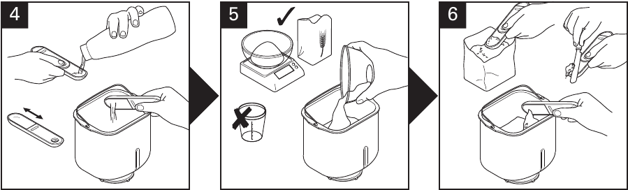 uw product gebruiken - Stap 1 - Voeg de ingredi&euml;nten toe