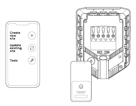 Achterplaat. Configureren