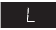 Letter L op magnetron display