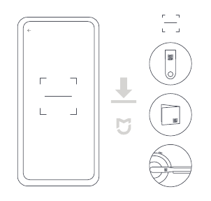 Verbinding maken met de Mi Home/Xiaomi Home-app - Stap 2