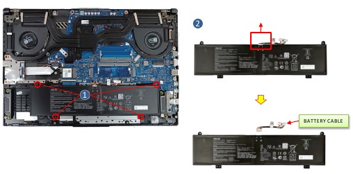 BATTERIJ Demontage
