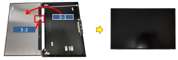LCD-PANEEL Demontage - Stap 2