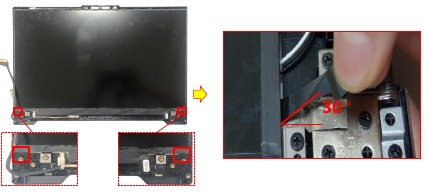 LCD-PANEEL Demontage - Stap 3