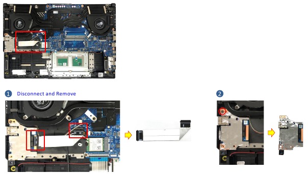 USB BOARD Demontage