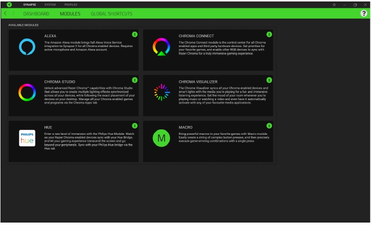 SYNAPSE TAB - Modules