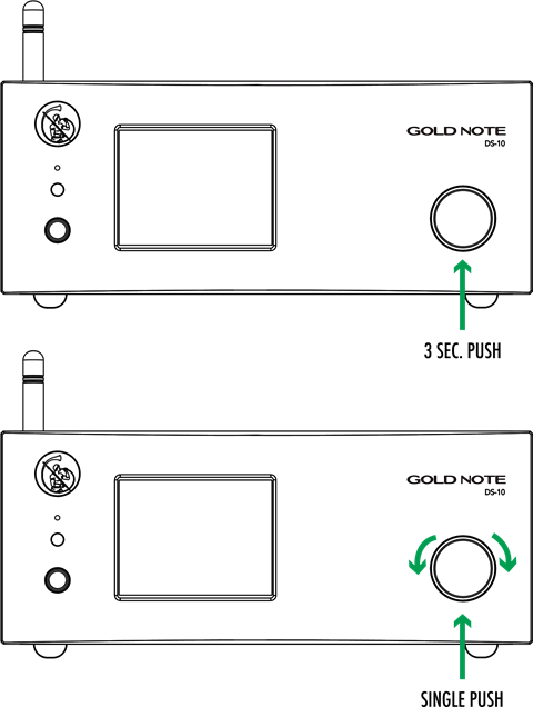 DE DS-10 IN-/UITSCHAKELEN