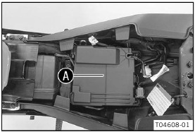 batterijcompartiment met gemonteerde accu