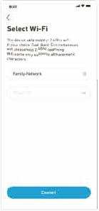 Selecteer het Wi-Fi-netwerk en voer het wachtwoord in