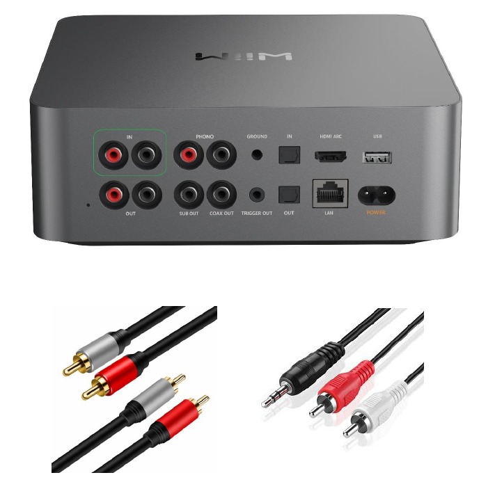 Analoge audiobroninvoer