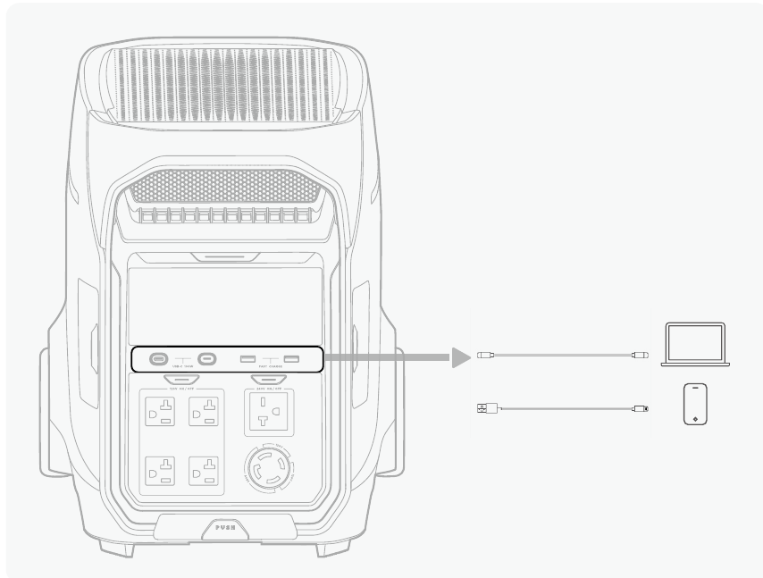 VOED UW APPARATEN VAN STROOM - VIA USB-POORTEN