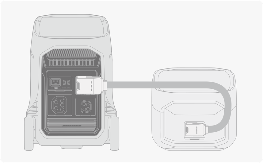 De extra batterij aansluiten