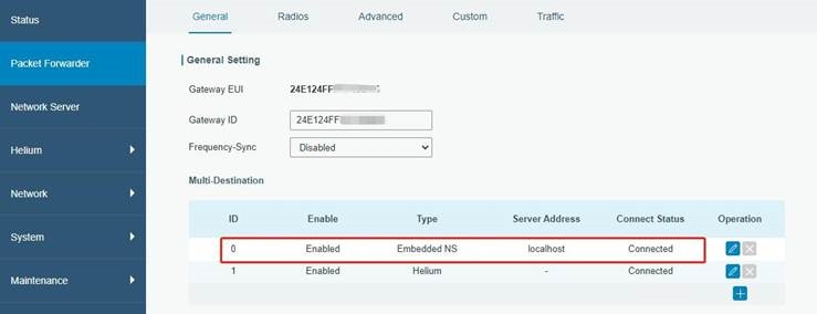 UG65 verbinden met Milesight IoT Cloud - Stap 1