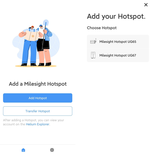 Helium Hotspot instellen - Stap 3