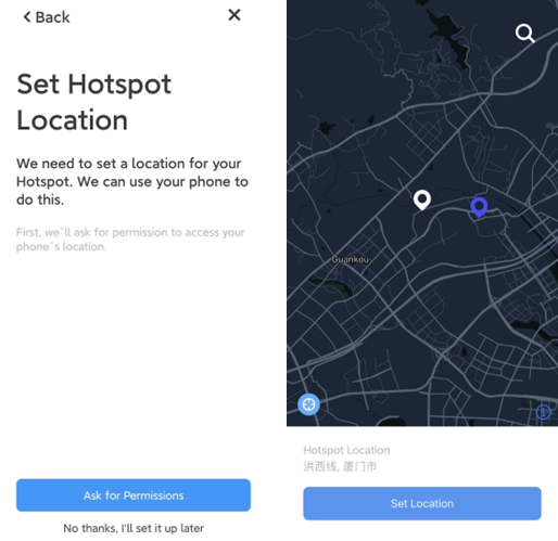 Helium Hotspot instellen - Stap 5