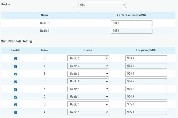 Packet Forwarder-configuratie - Stap 3