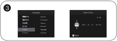 De taal/datum/tijd instellen