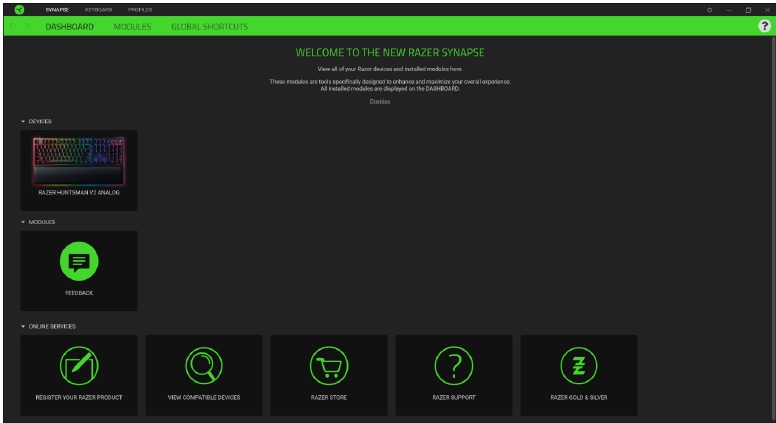 UW EENHEID CONFIGUREREN - Overzicht van Razer Synapse 3