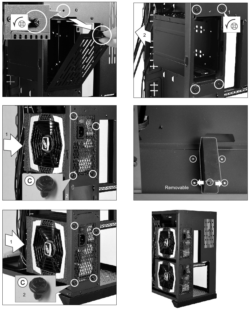 PSU-installatie