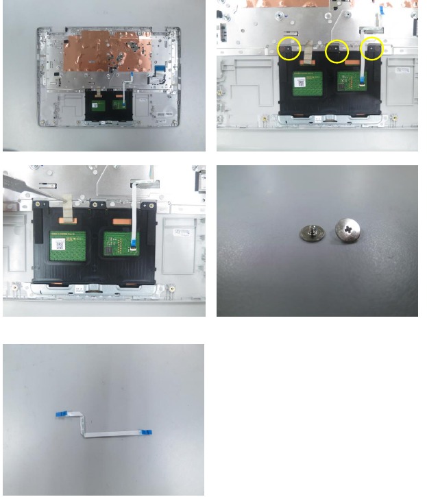 Touchpadmodule verwijderen