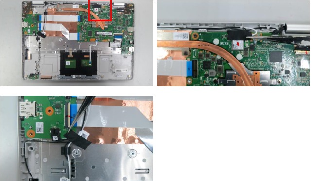 WLAN-module verwijderen - Stap 1