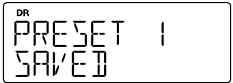 Preset opgeslagen bericht