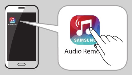 De Samsung Audio Remote App openen