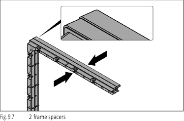 Monteren van extra framestukken - Voorbeeld 1