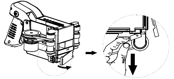 Batterij installeren - Stap 1