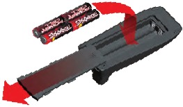 BATTERIJEN IN DE ZENDER PLAATSEN