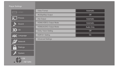 Setupmenu