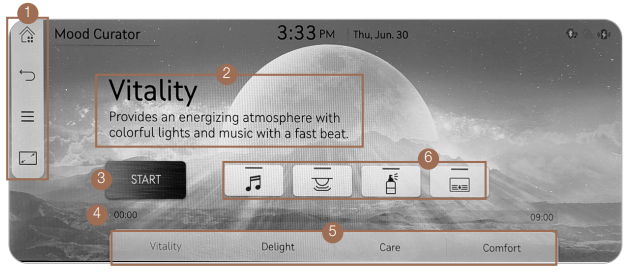 INFOTAINMENT - MOOD CURATOR BEDIENEN