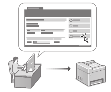 De machine beheren vanaf een computer (Remote UI)