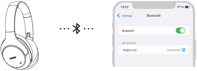 TOZO app koppelen - Stap 1