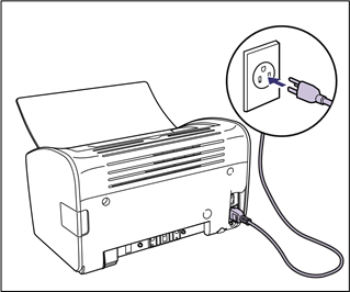 Het netsnoer aansluiten - Stap 2
