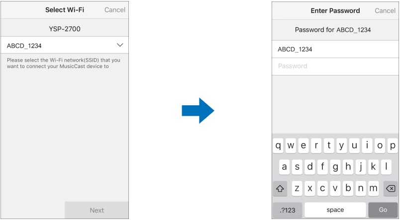Verbinding maken met de app - Stap 1