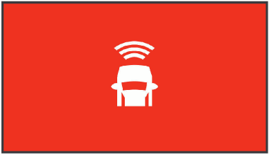 Waarschuwing voor aanrijding