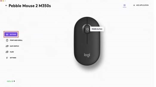 De middelste knop aanpassen - Stap 1
