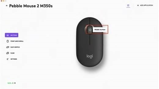 De middelste knop aanpassen - Stap 2