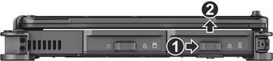 De batterijen plaatsen - Stap 1