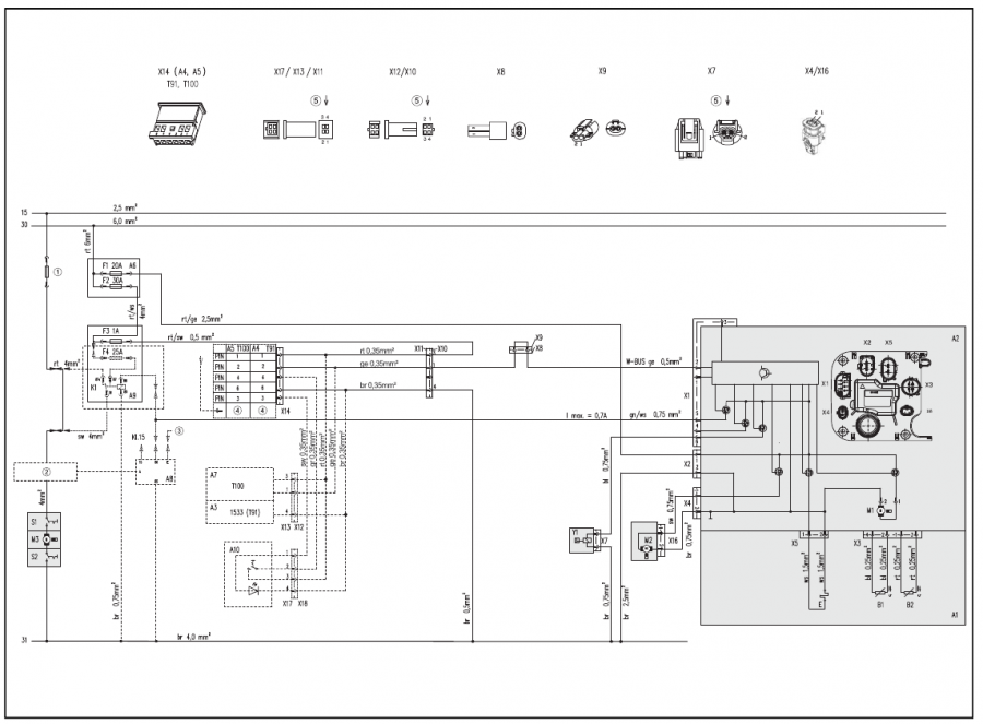 Bedradingsschema van standkachel en 12 V digitale timer