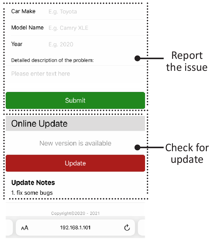 Firmware-update & een probleem melden