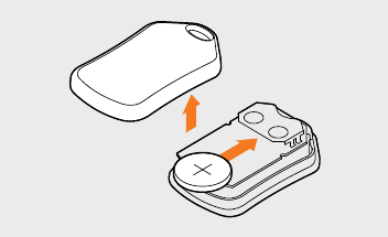 DE BATTERIJ VAN DE SLEUTELHANGER VERVANGEN