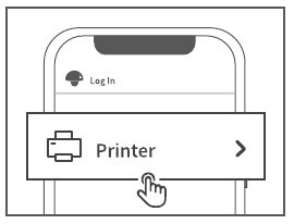 Aan/uit-knop om het label te herpositioneren