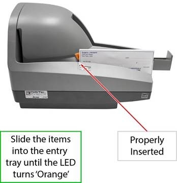 Items in de scanner laden - Stap 2